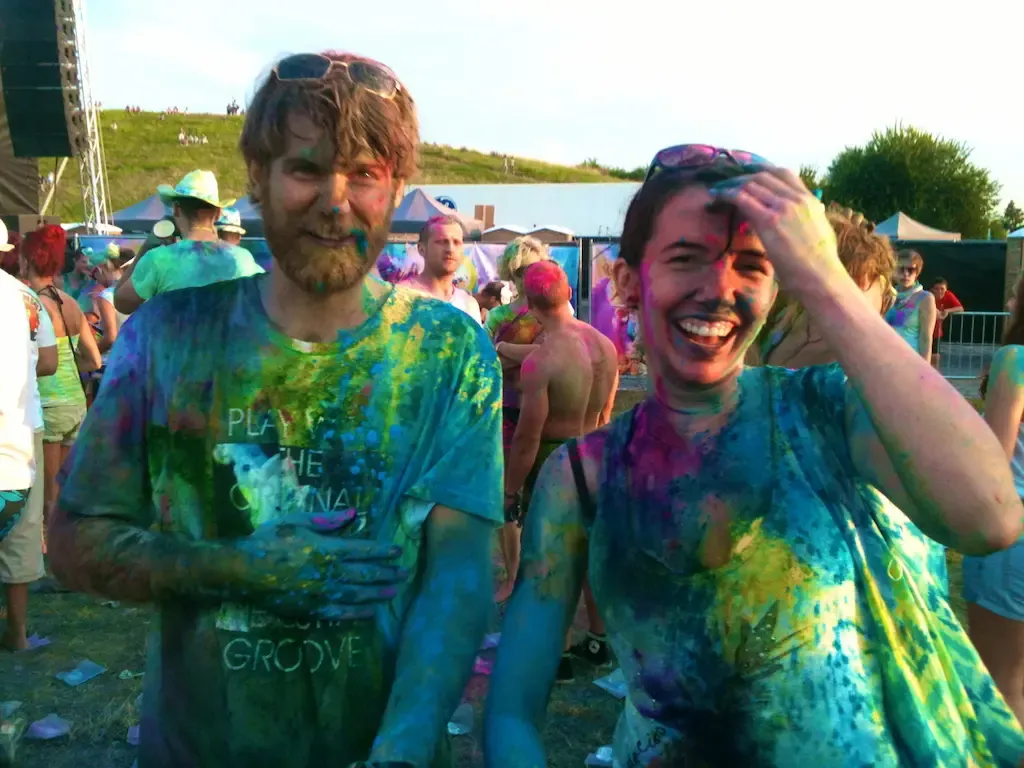 Jeff and Lisa after quite a few colour toss countdowns!