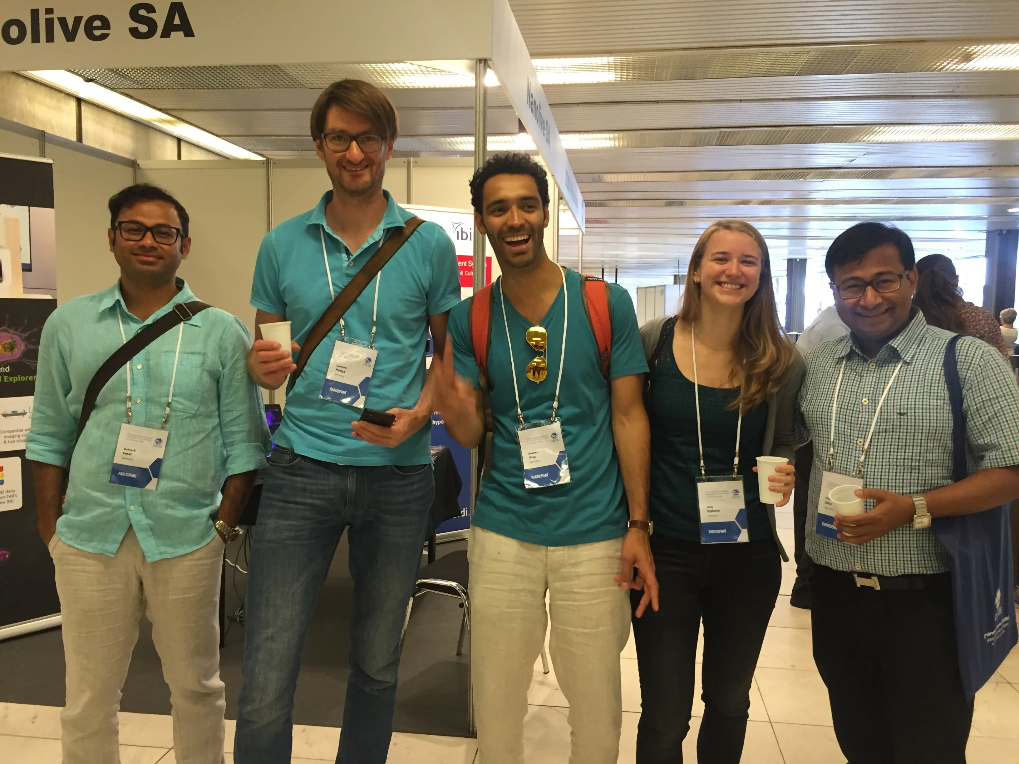 Avinash, Carsten, Andrés, Jana, and Shamba at ICCB