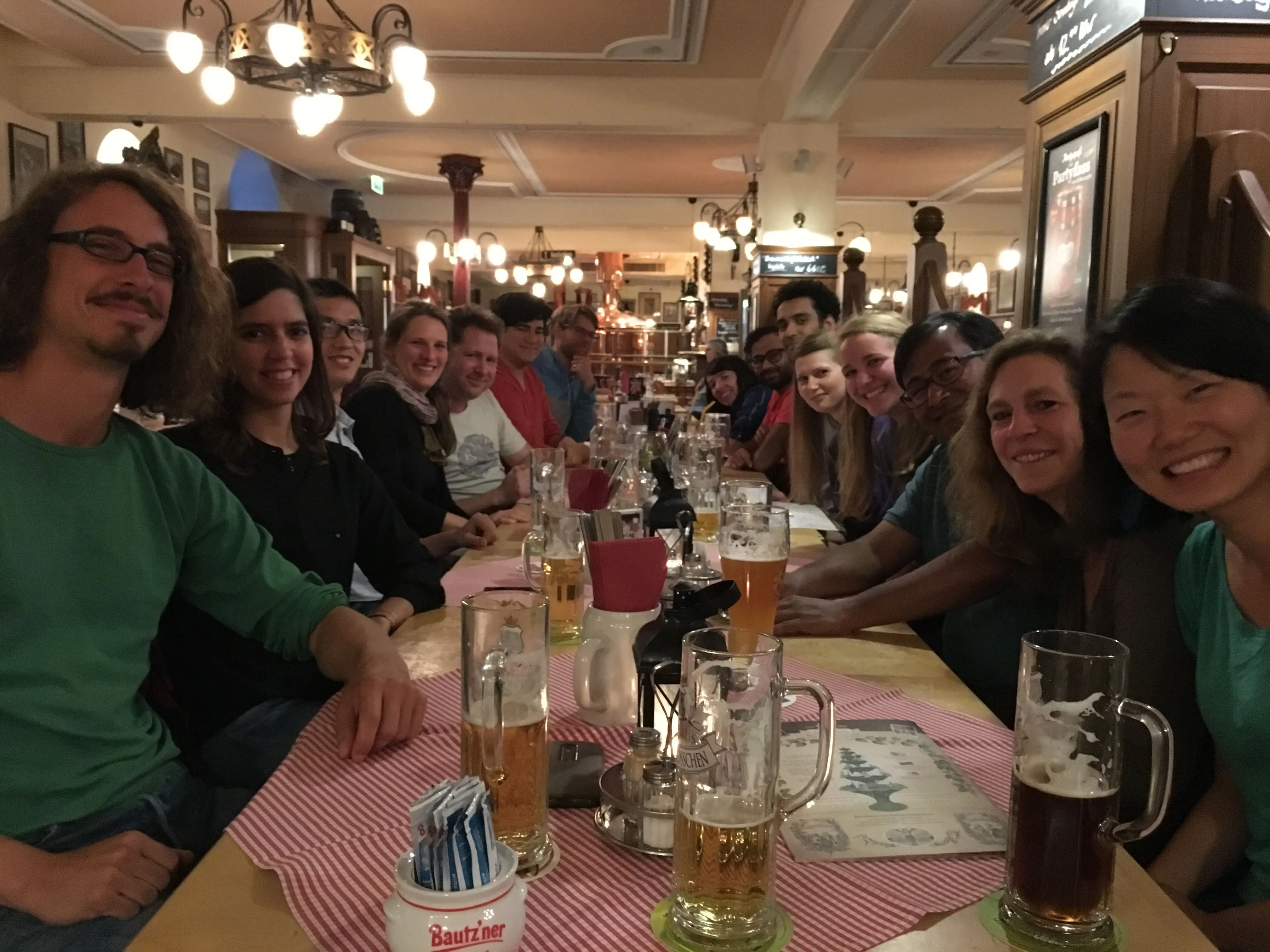 The lab at Waldschlösschen Brewery for Jana’s goodbye dinner