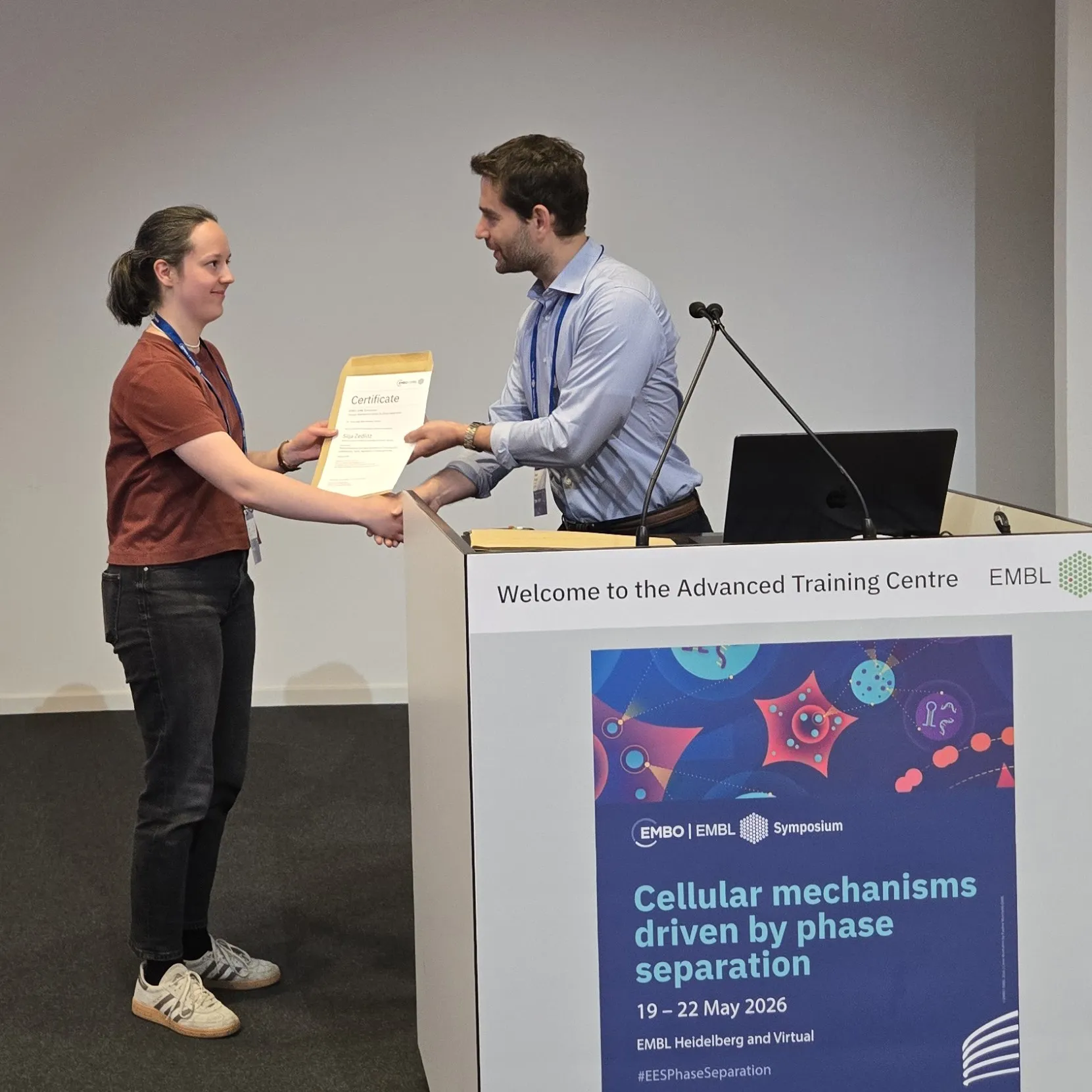 Silja Zedlitz wins the poster prize.