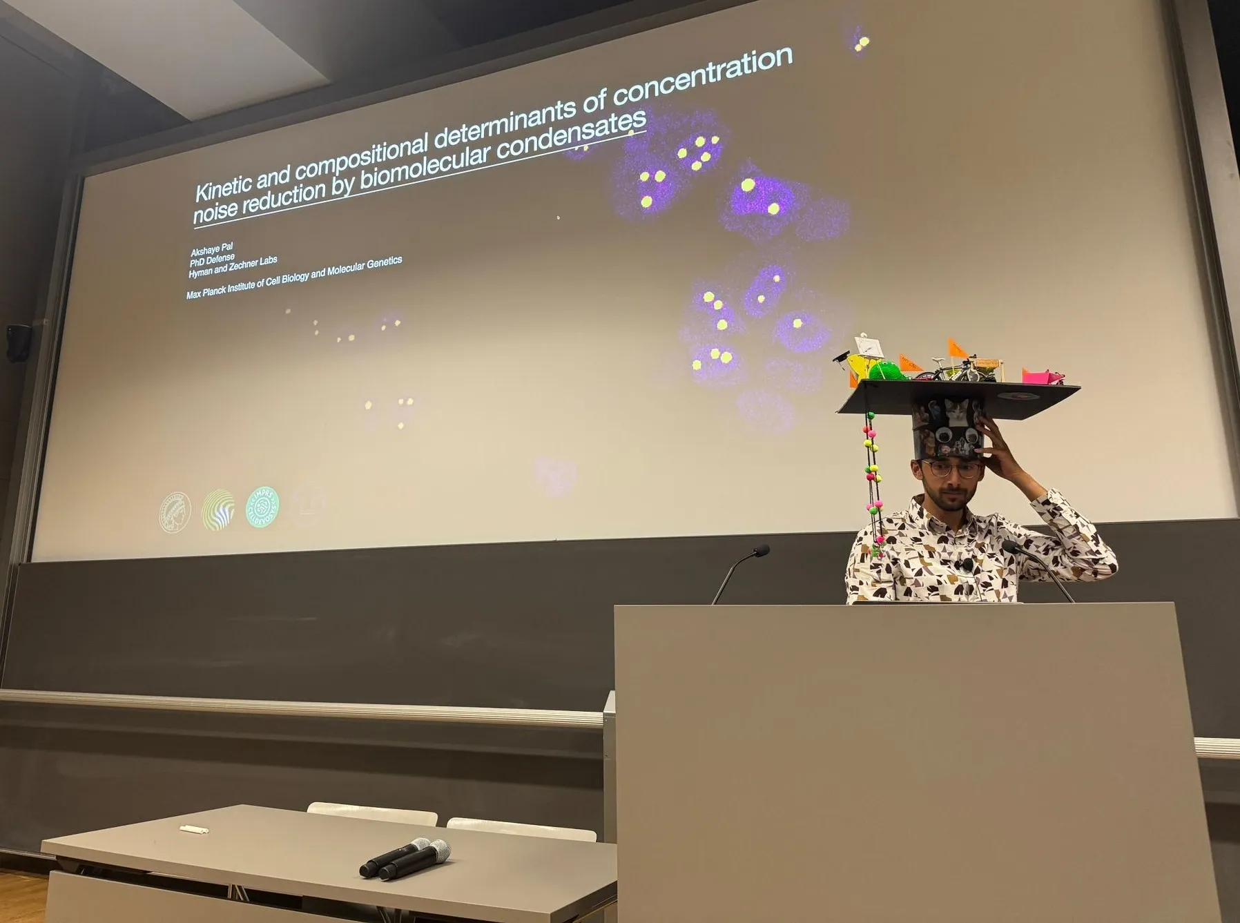 Akshaye Pal at his PhD thesis defense.