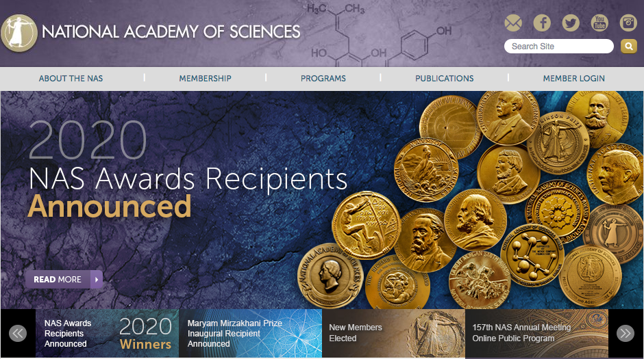 The National Academy of Sciences elected new members…